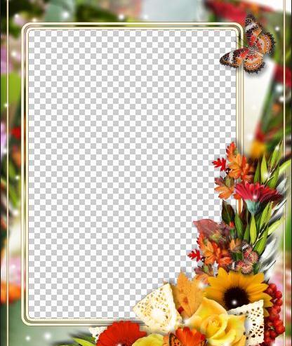 قاب عکس گلدار خالی