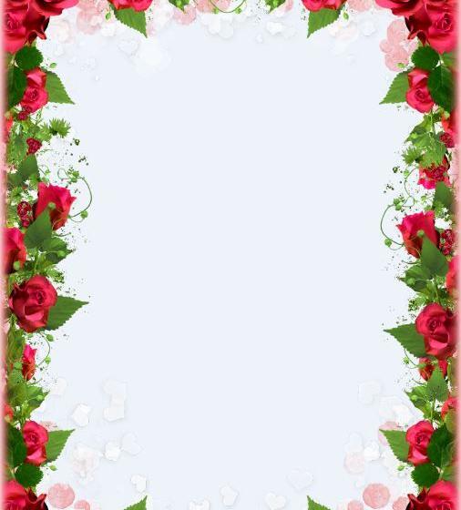 قاب عکس گلدار خالی