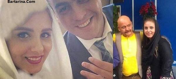عکس اکبر عبدی با زنش