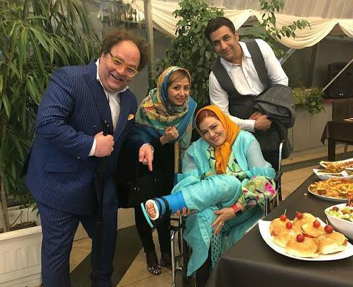 عکس بهاره رهنما با پای شکسته