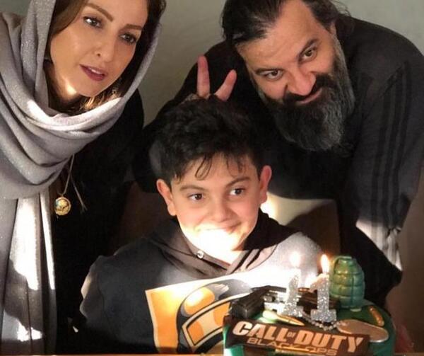 عکس شقایق دهقان با پدرش