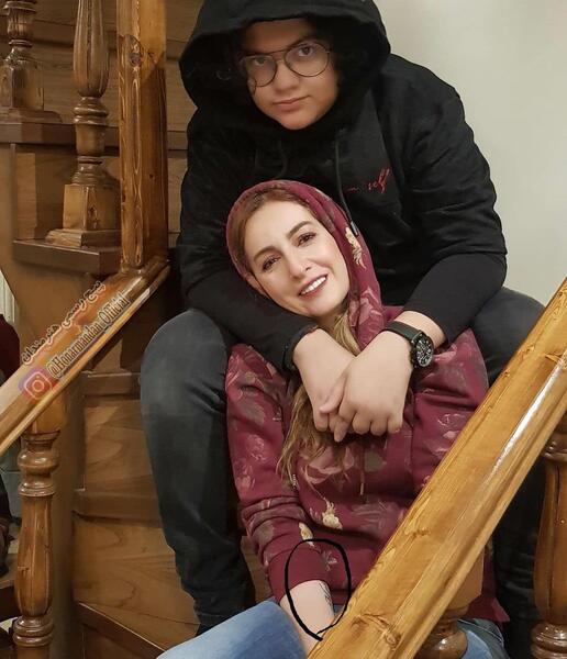 عکس شقایق دهقان با پدرش