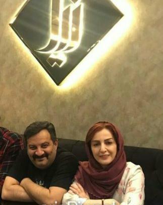 عکس شقایق دهقان با همسر و فرزندش