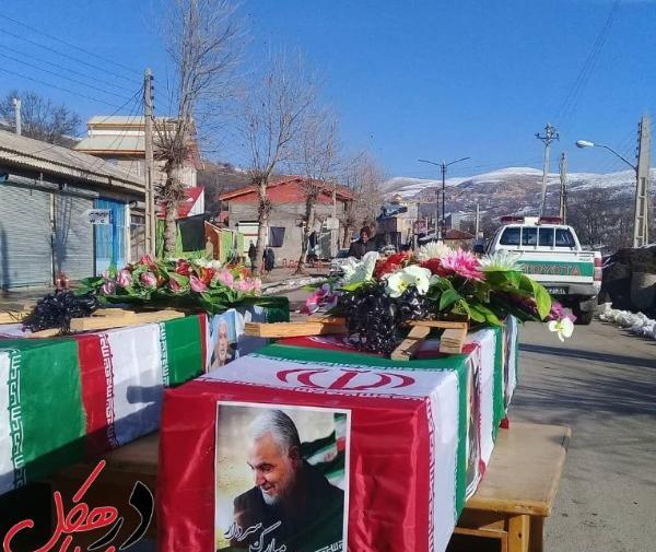 عکس حاج قاسم سلیمانی در تابوت