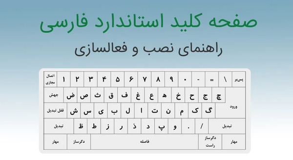عکس صفحه کلید لپ تاپ فارسی