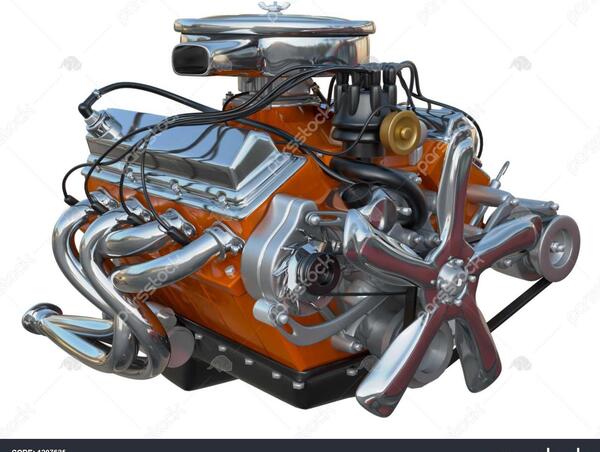 عکس موتور v8