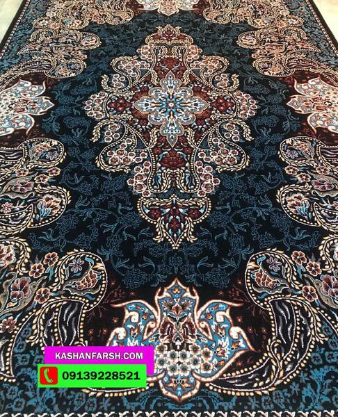 عکس فرش جدید سرمه ای