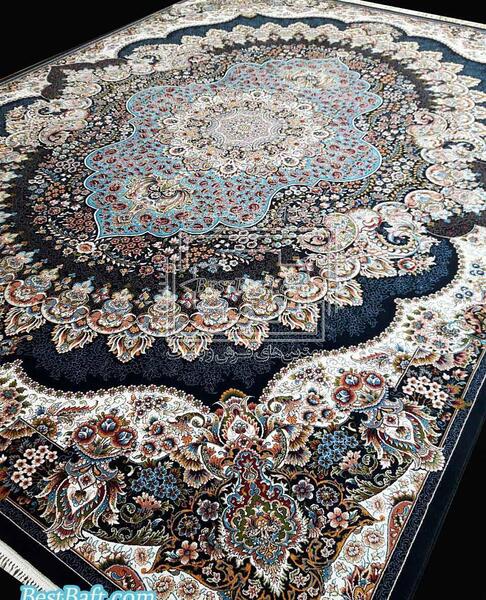 عکس فرش جدید سرمه ای