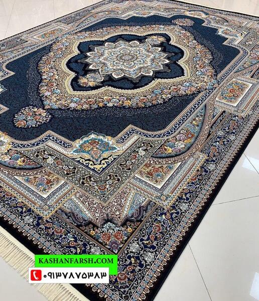 عکس فرش جدید سرمه ای
