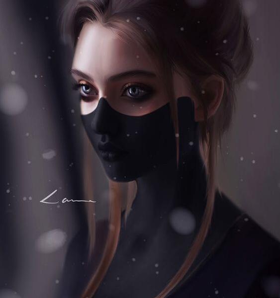 عکس نقاشی فانتزی عروسکی اسان