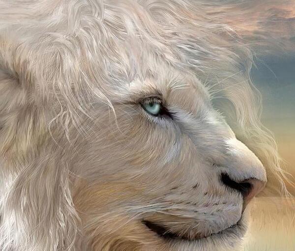 عکس نقاشی صورت شیر جنگل