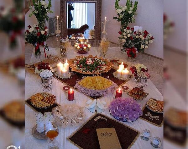 عکس سفره عقد ساده
