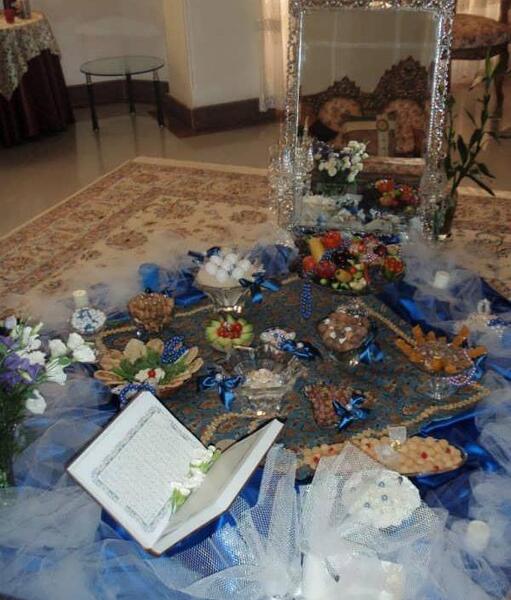 عکس سفره عقد ساده