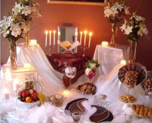عکس سفره عقد ساده