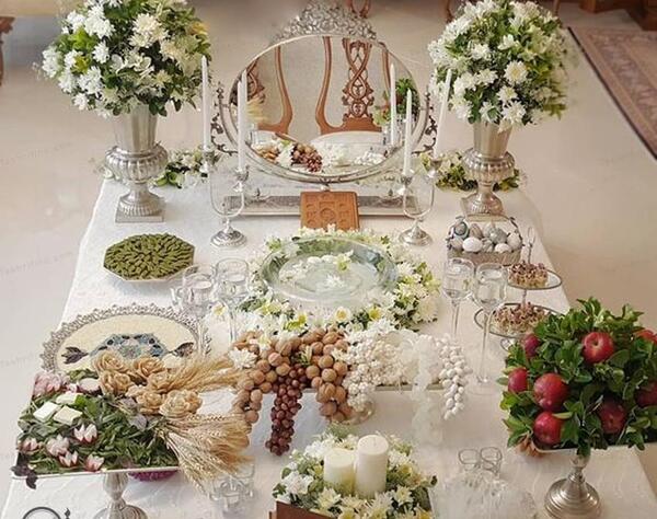عکس سفره عقد ساده