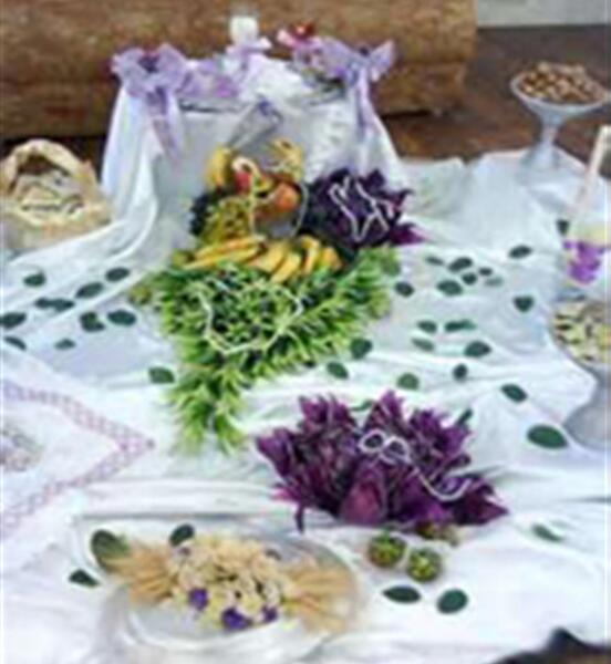 عکس سفره عقد ساده