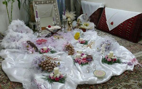 عکس سفره عقد ساده