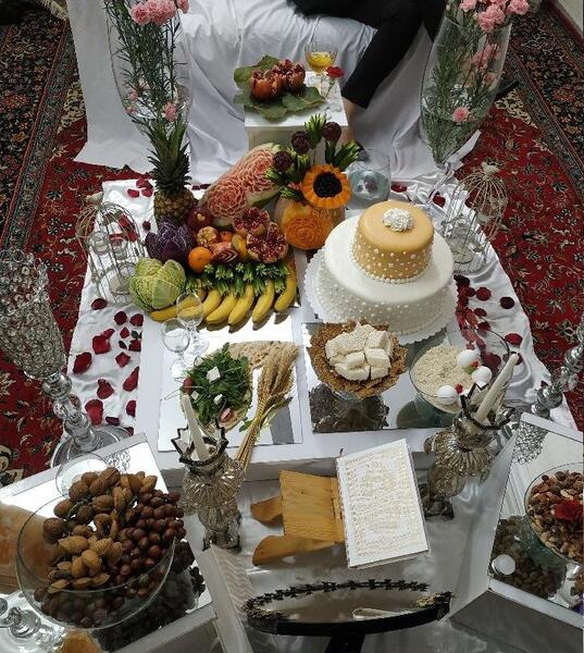 عکس سفره عقد ساده