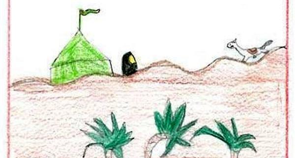 عکس نقاشی حضرت رقیه