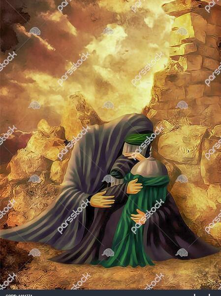 عکس نقاشی حضرت رقیه