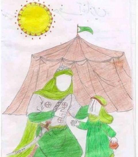 عکس نقاشی حضرت رقیه