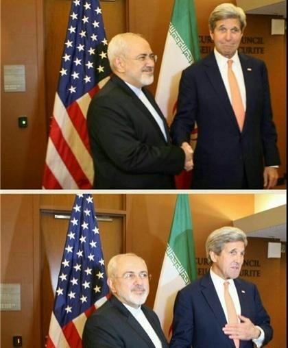عکس ظریف پرچم ایران