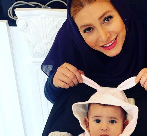 عکس فریبا نادری در حاملگی