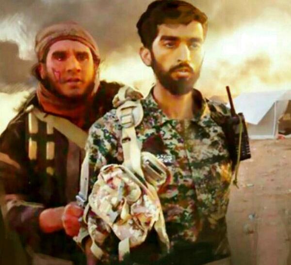 عکس نوشته شهادت محسن حججی