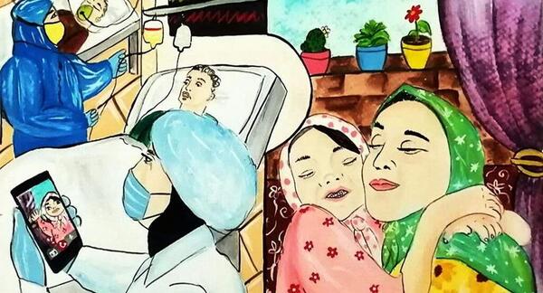 عکس ایده نقاشی نوجوان