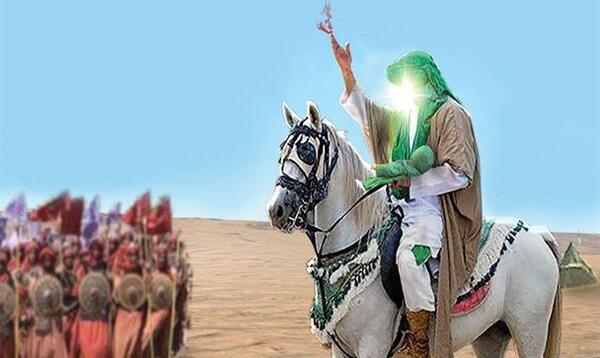 عکس حضرت علی با اسب