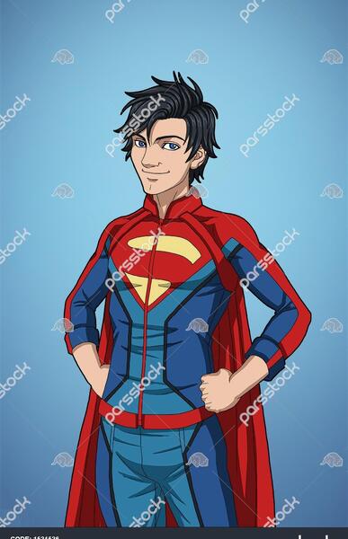 عکس نقاشی صورت سوپرمن