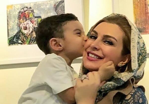 عکس ماه چهره خلیلی و همسرش