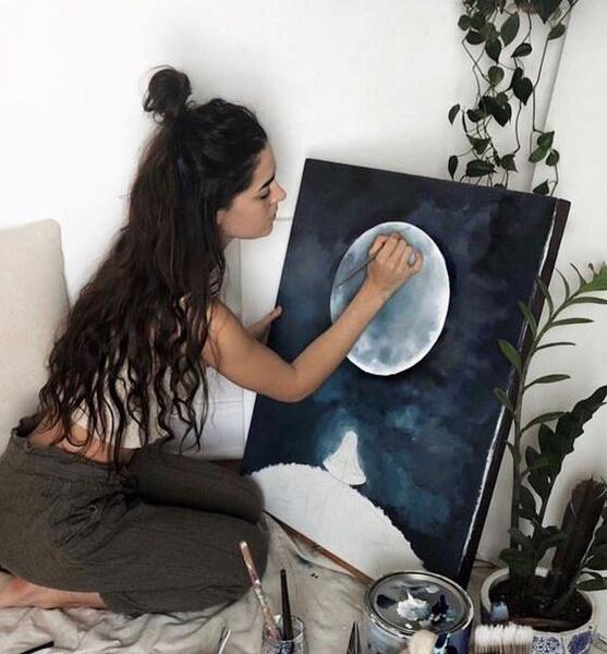 عکس پروفایل دخترونه هنرمندانه