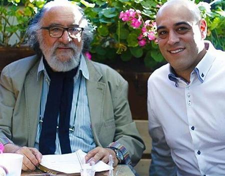 عکس داریوش ارجمند با پسرش