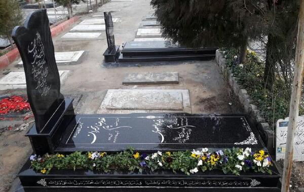 عکس سنگ قبر مشکی