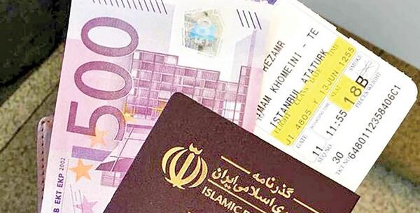 عکس پاسپورت و بلیط ترکیه