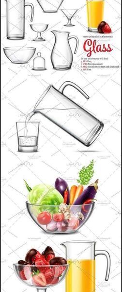 عکس دانلود وکتور ظرف