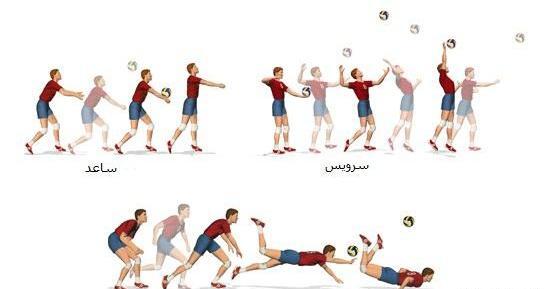 عکس گارد ایستاده در والیبال