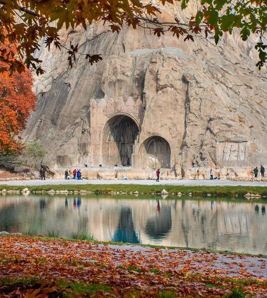 عکس پاییز طاق بستان