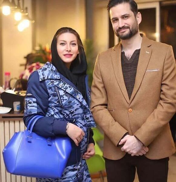 عکس فریبا نادری با پسرش
