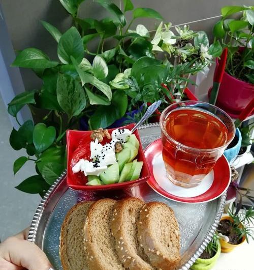 عکس صبح بخیر با چای