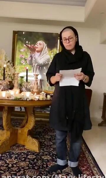 عکس سوسن پرور در مراسم ماه چهره