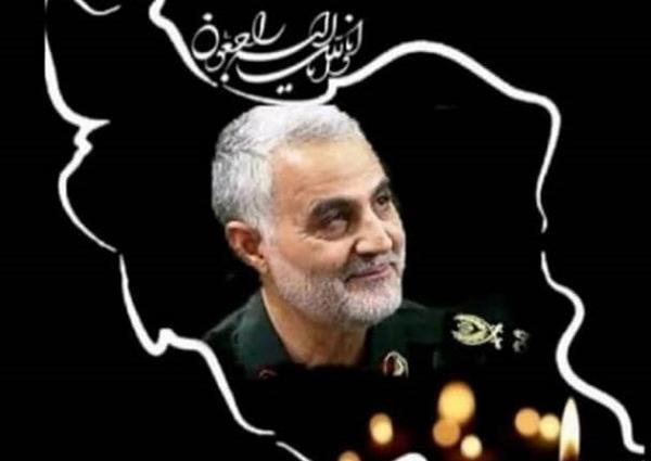 عکس سردار سلیمانی موقع شهادت