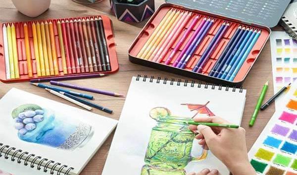 عکس ایده نقاشی حرفه ای با مداد رنگی