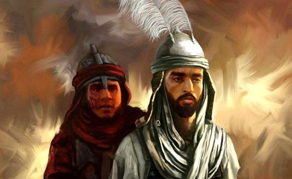 عکس شهید حججی با امام حسین