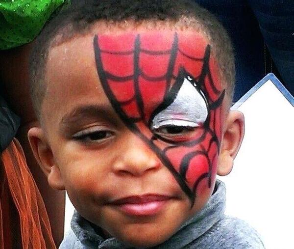 عکس نقاشی صورت پسر بچه