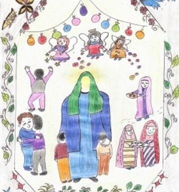 عکس ایده برای نقاشی نیمه شعبان