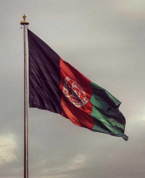 عکس پرچم خونین افغانستان