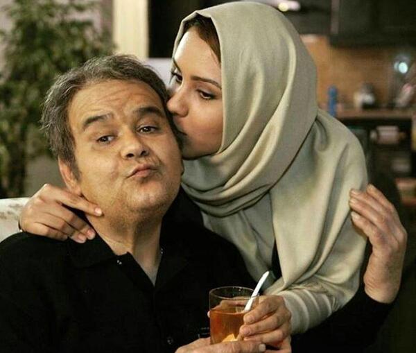 عکس اکبر عبدی و همسر و دخترش