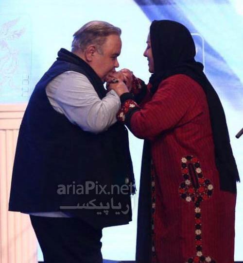 عکس اکبر عبدی و همسر و دخترش
